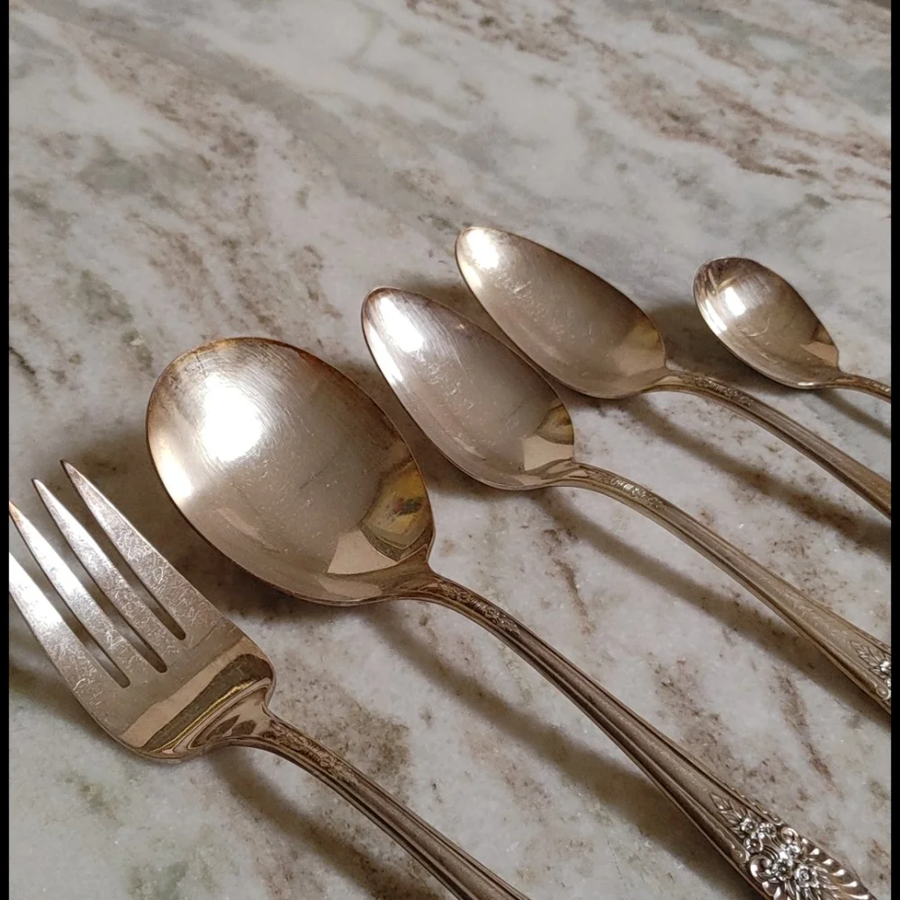 1954 'Riviera Revisited' Silver Plate Serving Utensils